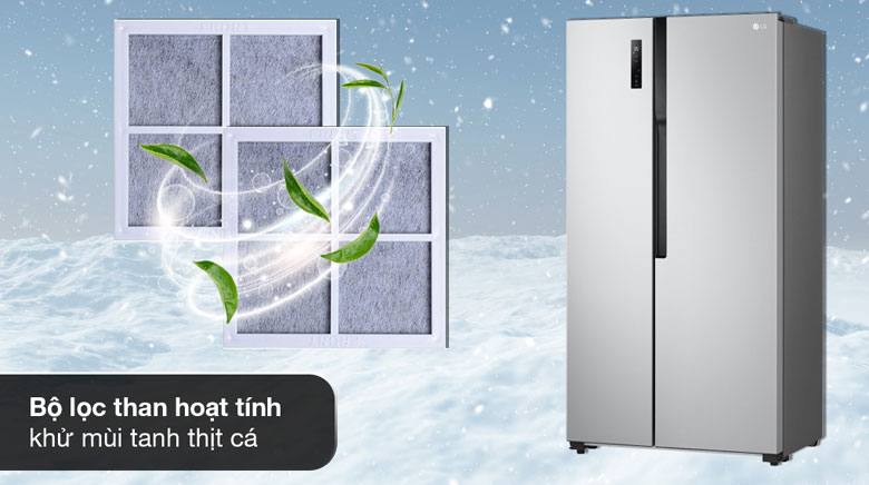 Tủ lạnh LG side by side - Công nghệ kháng khuẩn, khử mùi