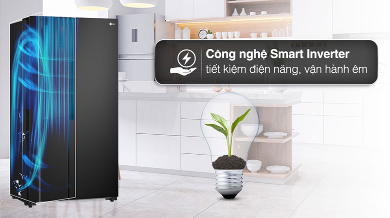 Tủ lạnh LG Inverter 519 lít GR-B256BL - Công nghệ tiết kiệm điện