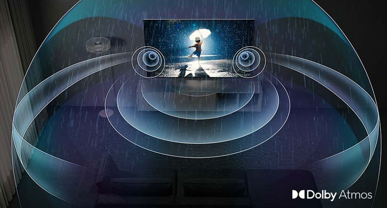 Smart Tivi Samsung 8K 75 inch QA75QN800C - Trải nghiệm âm thanh vòm sống động với Dolby Atmos
