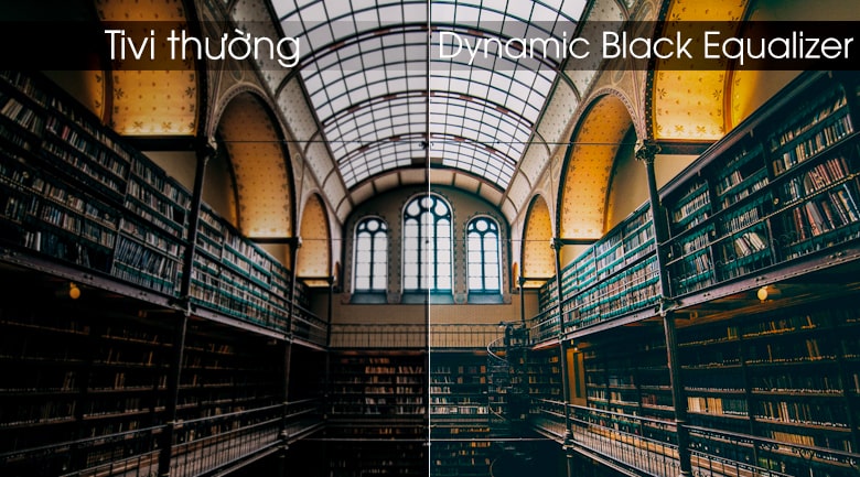 Chế độ Dynamic Black Equalizer giúp nâng cao chất lượng hiển thị hơn cho các khung hình tối, nhiều bóng mờ