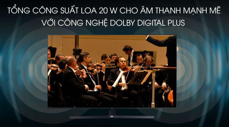 Tivi Samsung 55 inch UA55TU8500 - Giả lập âm thanh vòm sống động và mạnh mẽ nhờ công nghệ Dolby Digital Plus