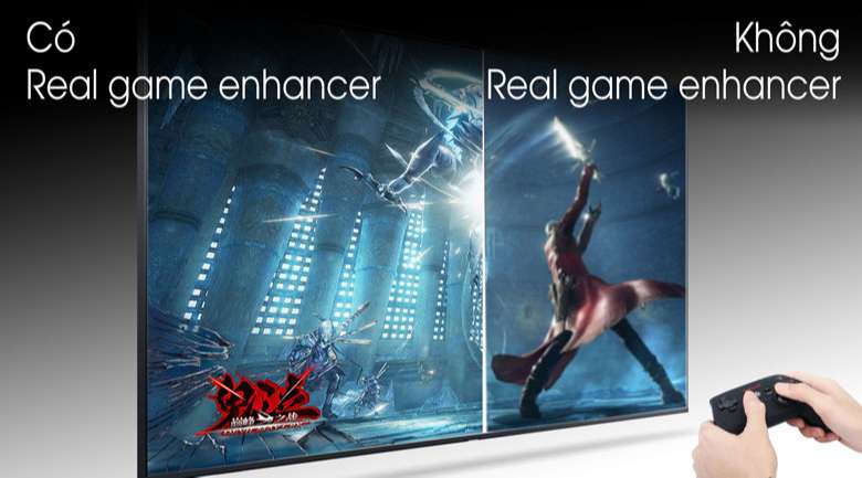 Tivi Samsung 4K - Hòa mình vào những màn game mượt mà sống động nhờ công nghệ Real Game Enhancer