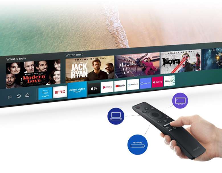Tivi Samsung Q70T - Truy Cập Đa Dạng Nội Dung Từ Một Điều Khiển
