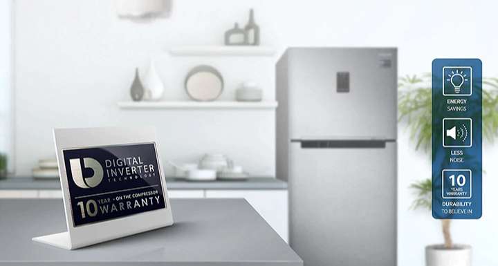 Tủ lạnh Samsung ngăn đá trên - Tiết Kiệm Năng Lượng Vận Hành Bền Bỉ, Ít Ồn