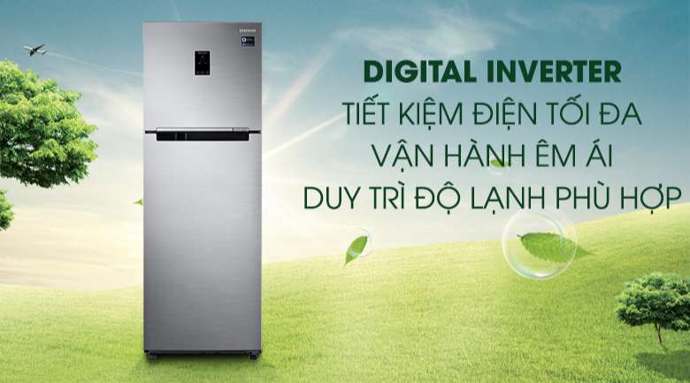 RT32K5532S8/SV - Tủ lạnh Samsung Digital Inverter duy trì độ lạnh ổn định, vận hành êm ái, bền bỉ, tránh lãng phí điện năng cho gia đình