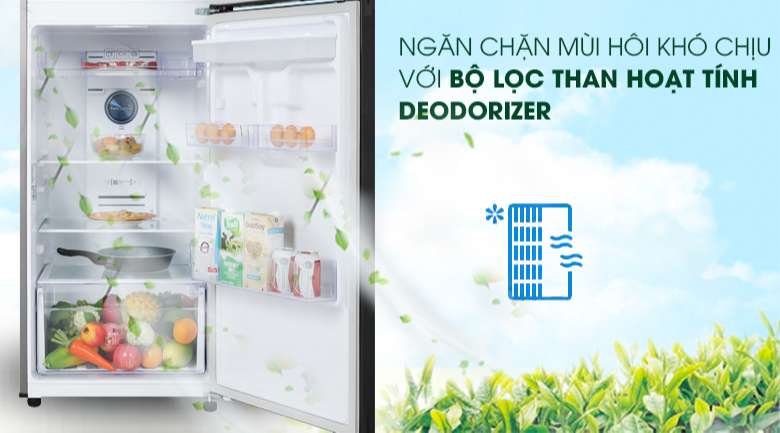 Tủ lạnh Samsung hai dàn lạnh độc lập - Kháng khuẩn, khử mùi hiệu quả với bộ lọc than hoạt tính Deodorizer
