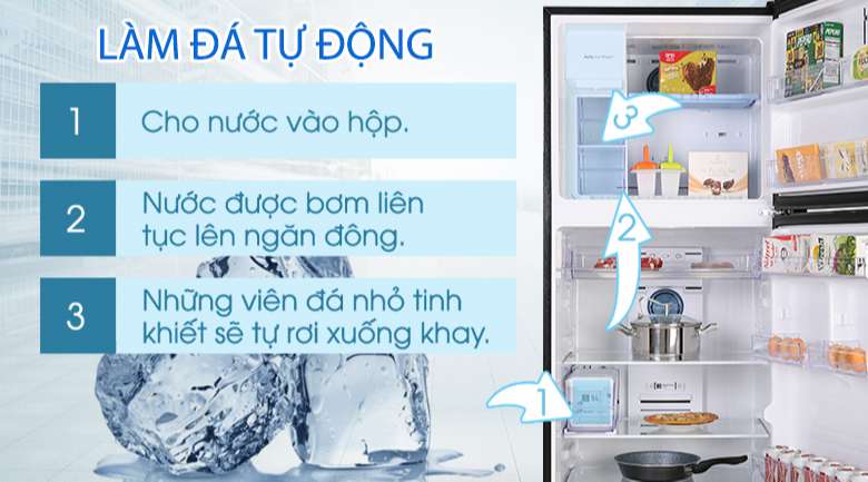 Tủ lạnh Samsung inverter - Tiện lợi với tính năng làm đá tự động