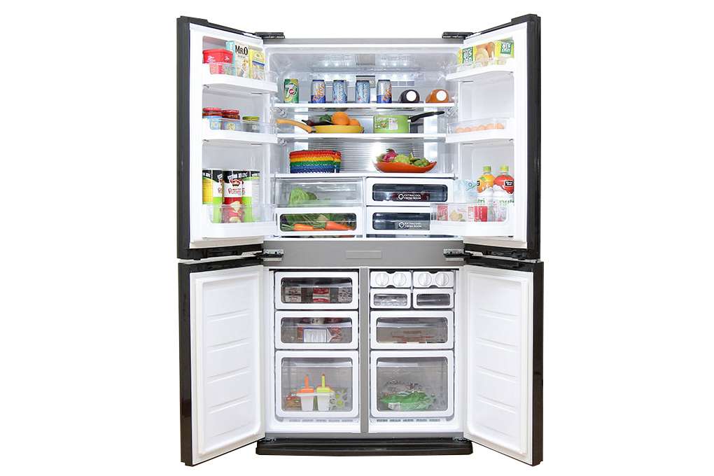 Tủ lạnh Sharp SJ-FX680V-WH - Tủ lạnh 4 cửa mở rộng giúp tối ưu hóa không gian bảo quản thực phẩm