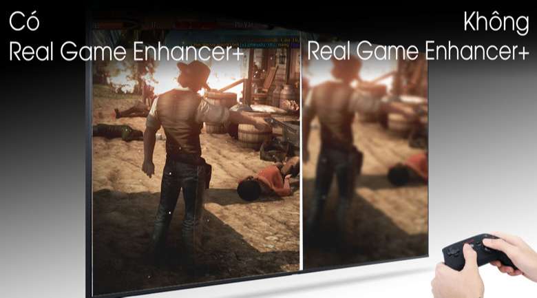 Tivi Samsung 65 inch 4K - Trải nghiệm chơi game mượt mà với công nghệ Real Game Enhancer+