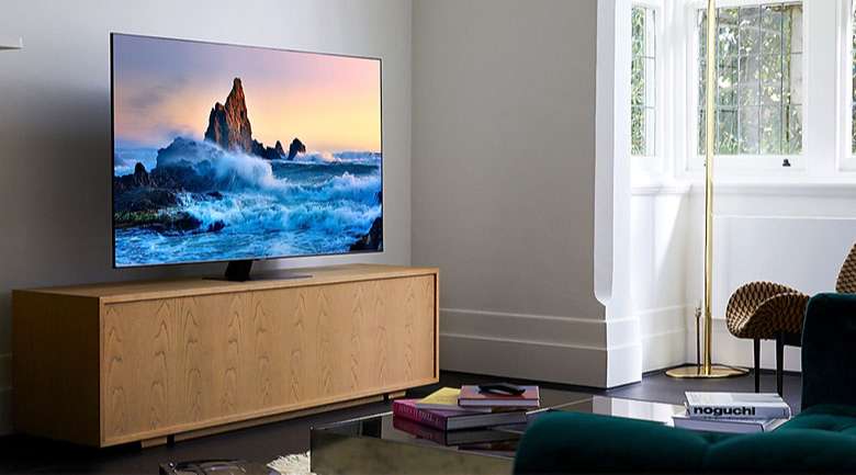Tivi Samsung QA75Q80T - Thiết kế ấn tượng tràn viền 4 cạnh, hiện đại và thanh lịch