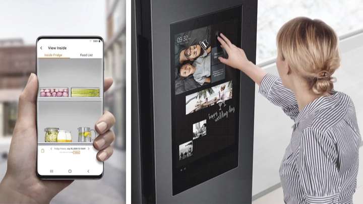 Tủ lạnh side by side Samsung - Kiểm Tra Thực Phẩm Bên Trong Mọi Lúc, Mọi Nơi