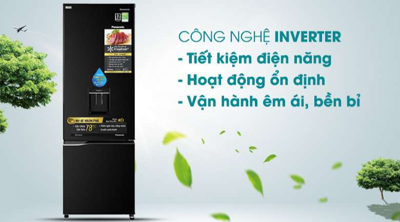 Tủ lạnh Panasonic cấp đông mềm - Giảm tiêu hao điện năng, làm lạnh nhanh và vận hành ổn định, bền bỉ với công nghệ Inverter