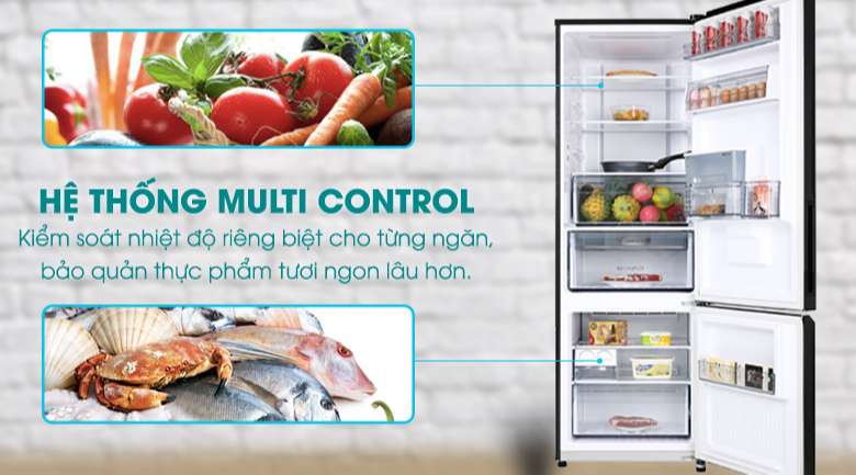 Tủ lạnh Panasonic - Kiểm soát chính xác nhiệt độ từng ngăn tủ bằng công nghệ Multi Control