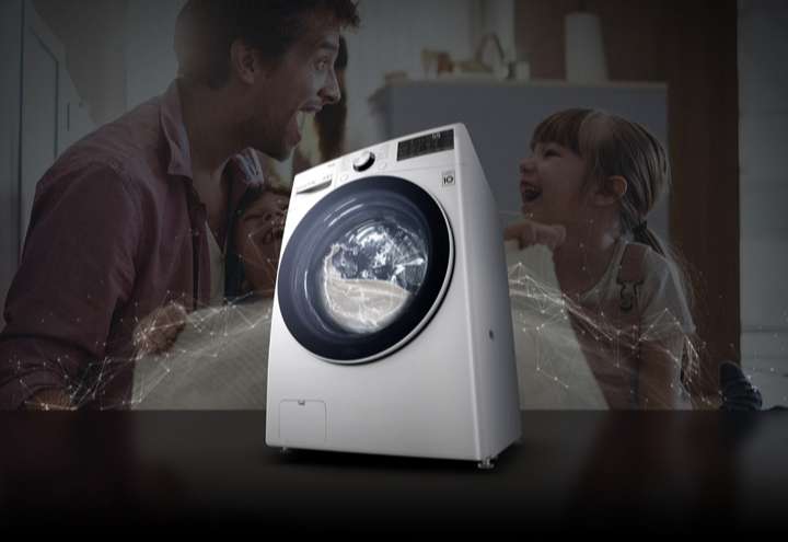 Máy giặt LG F2515RTGW - Thiết kế sang trọng, màu trắng tinh tế