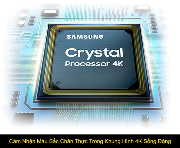 Samsung UA55AU7000 - Bộ Xử Lý Crystal 4K