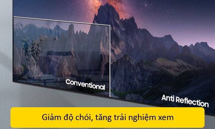 Tivi Samsung 55 inch 4K - Khả Năng Chống Chói Vượt Trội