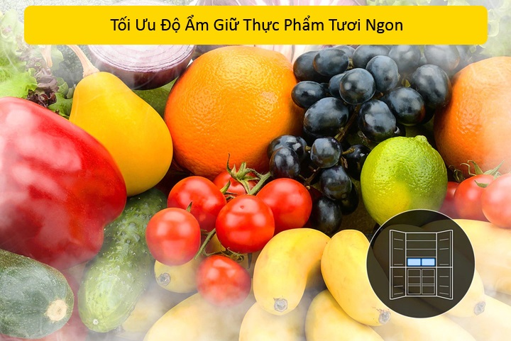 Tủ lạnh side by side Samsung - Ngăn Điều Chỉnh Độ Ẩm Fresh Zone