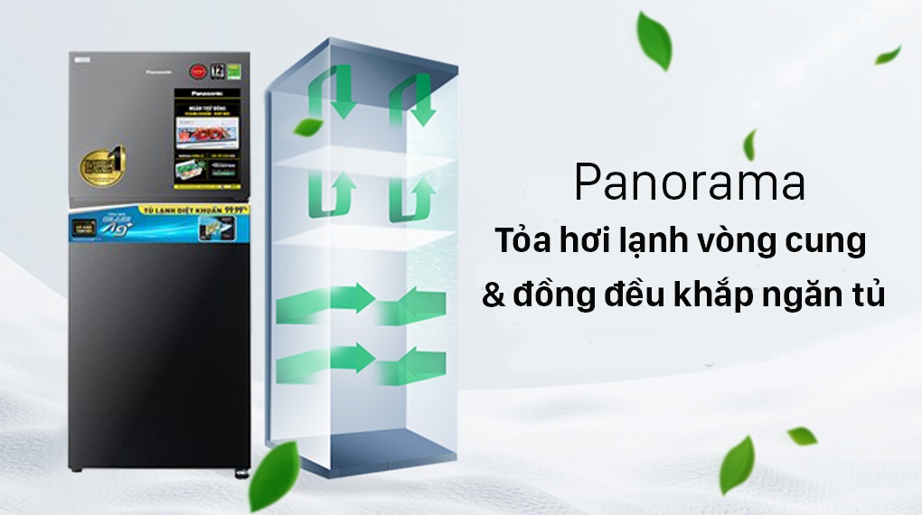 Tủ lạnh Panasonic 306 lít - Tỏa đều hơi lạnh, bảo quản thực phẩm tốt hơn với công nghệ Panorama