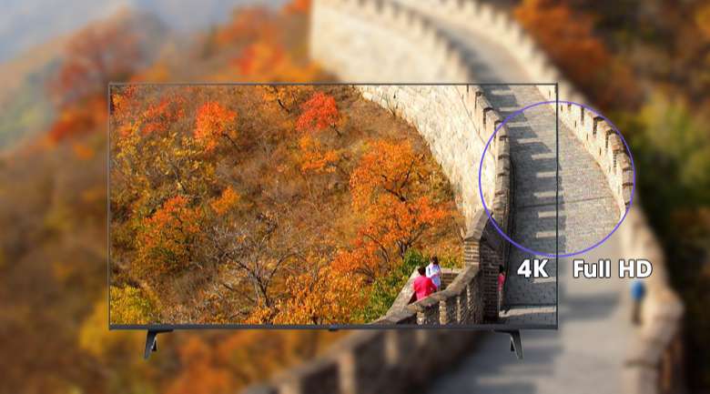 LG 55UP7720PTC - Độ phân giải 4K cho hình ảnh hiển thị sắc nét gấp 4 lần Full HD