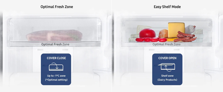 Tủ lạnh Samsung RT25M4032BU/SV - Ngăn Đông Mềm Optimal Fresh Zone