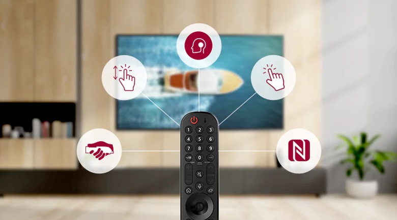 Tivi LG Nanocell 55 inch - Tìm kiếm trên tivi bằng giọng nói tiếng Việt 3 miền dễ dàng với Magic Remote và trí tuệ nhân tạo LG ThinQ