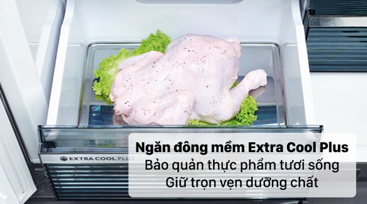 Tủ lạnh Sharp - Ngăn đông mềm -1.5 độ C (Extra cool plus) giữ thực phẩm tươi ngon