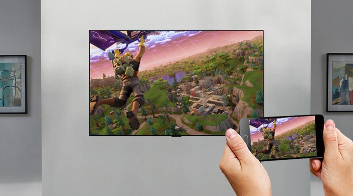 LG 75 inch - Chiếu màn hình điện thoại Android và iOS lên tivi dễ dàng bằng tính năng Screen Mirroring và AirPlay 2