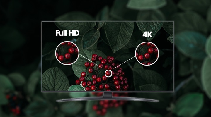 LG 70UP7800PTB - Trải nghiệm chất lượng hình ảnh sắc nét gấp 4 lần Full HD nhờ độ phân giải 4K