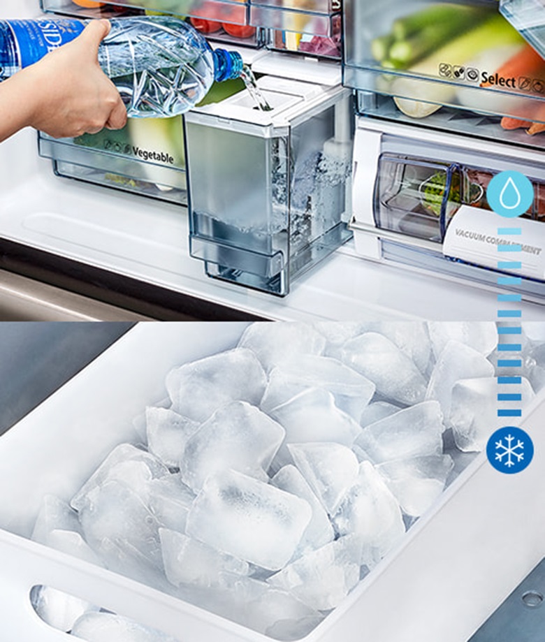 Tủ lạnh Hitachi 4 cửa - Chế độ làm đá tự động 