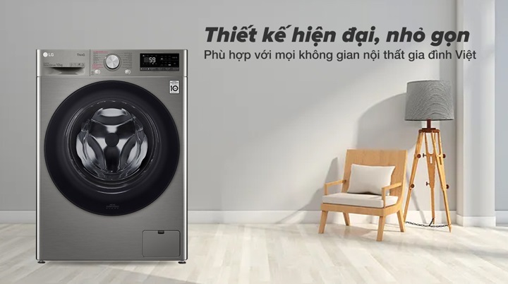 Máy giặt LG FV1410S4P - Thiết kế hiện đại, nhỏ gọn với gam màu tinh tế