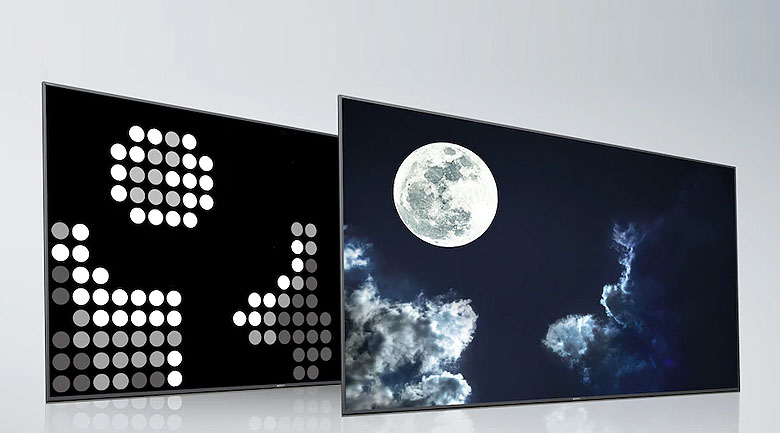 Tivi Sony 4K 55 inch KD-55X80J/S - Tăng cường độ tương phản cho hình ảnh nhờ công nghệ màn hình Direct LED Frame Dimming