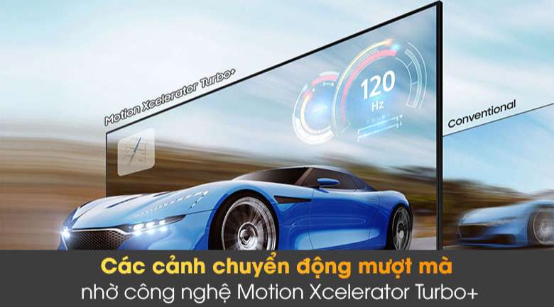 Tivi Samsung QLED 55 inch - Chơi game, xem phim cực đã với công nghệ Motion Xcelerator Turbo+
