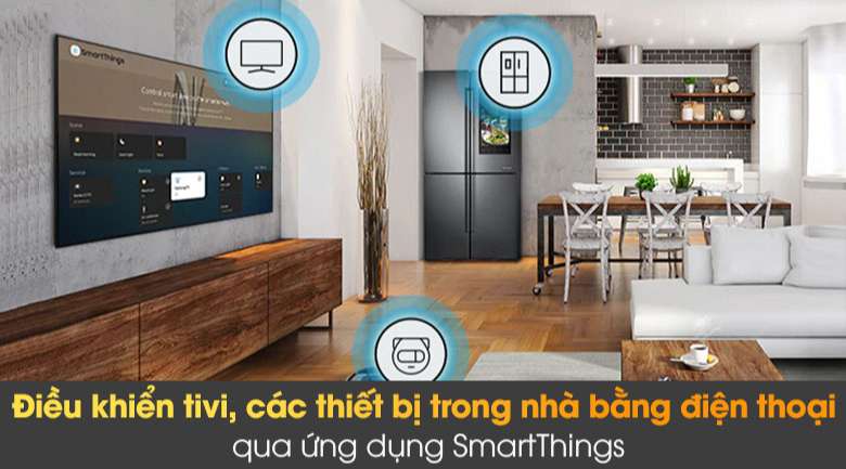 Tivi Samsung Khung Tranh - Biến chiếc điện thoại của bạn trở thành chiếc remote thứ 2 với ứng dụng SmartThings