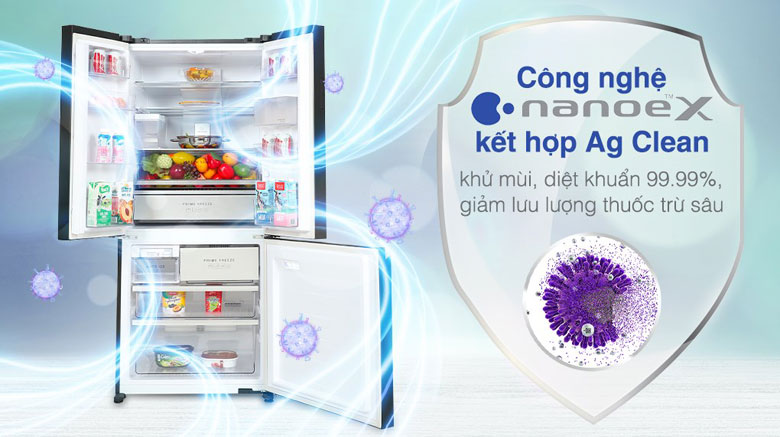 Tủ lạnh Panasonic Inverter 495 lít - Công nghệ kháng khuẩn khử mùi
