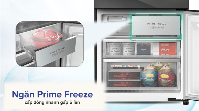 Panasonic NR-YW590YMMV - Ngăn Prime Freeze cấp đông nhanh gấp 5 lần 