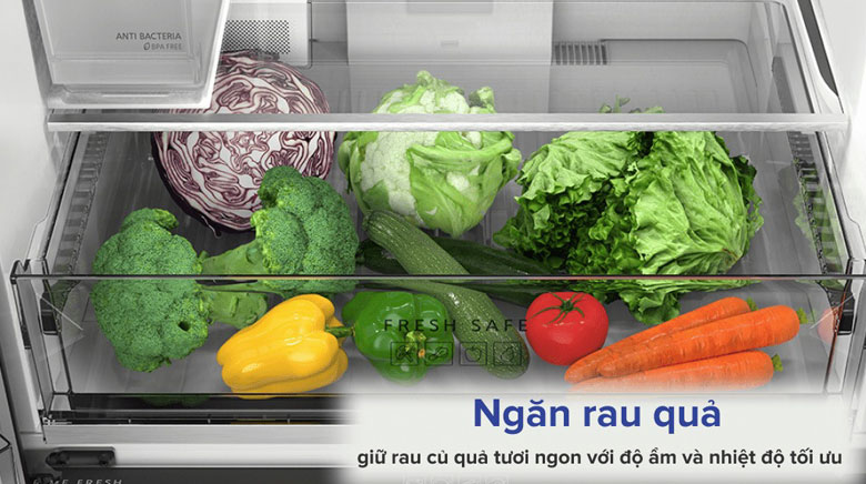 Tủ lạnh Panasonic 540 lít - Ngăn rau quả giữ rau củ quả tươi ngon với độ ẩm và nhiệt độ tối ưu