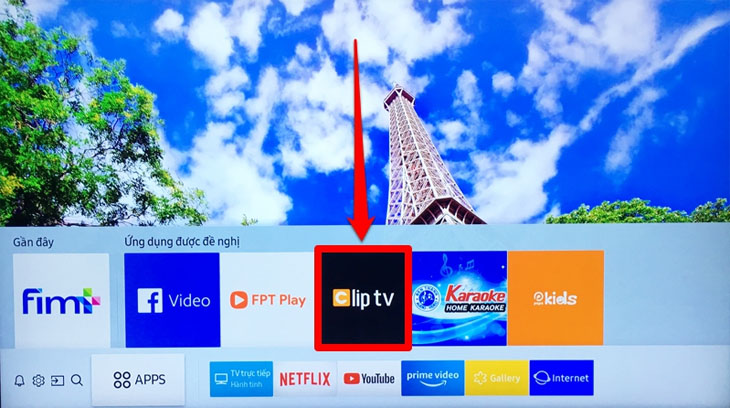 Kích hoạt gói xem phim miễn phí ClipTV trên Smart tivi Samsung