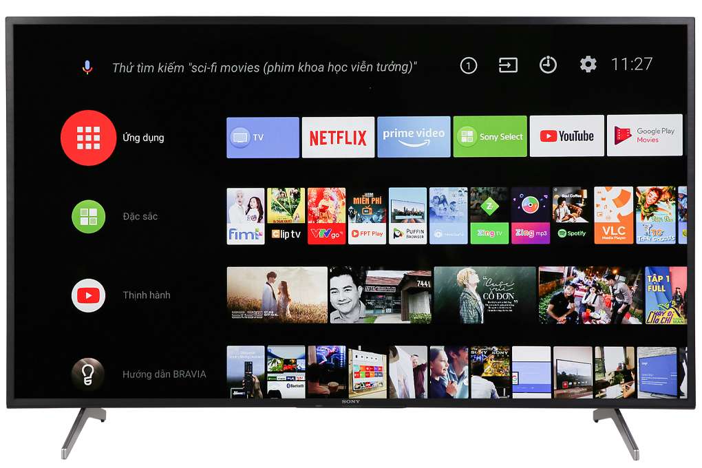 Android Tivi Sony KD-55X8000H 4K 55 inch Mới 2020